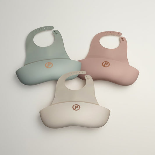 Babero silicona bebé ajustable recogemigas Smooth | Popetes Kids